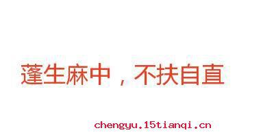 蓬生麻中的故事图片