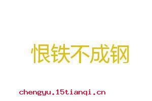恨铁不成钢的故事图片